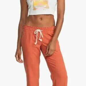 Roxy Women's Wide Leg Pants in Orange